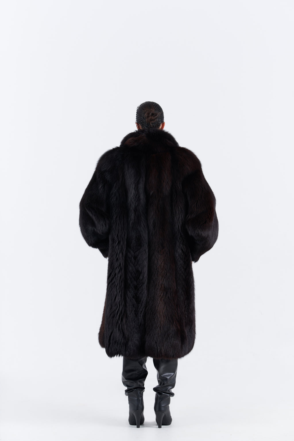 Long Fox Fur Coat