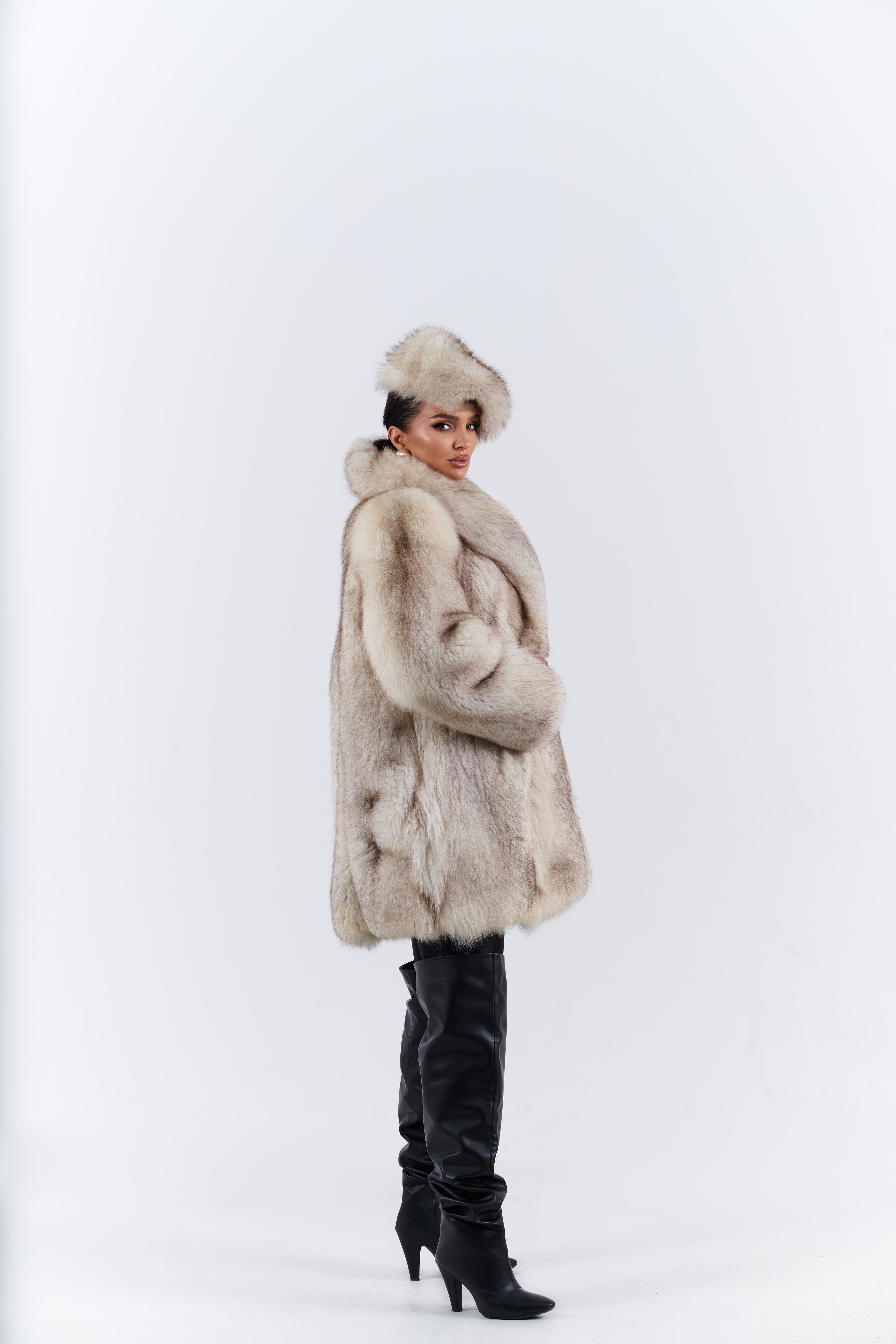 Fox fur coat