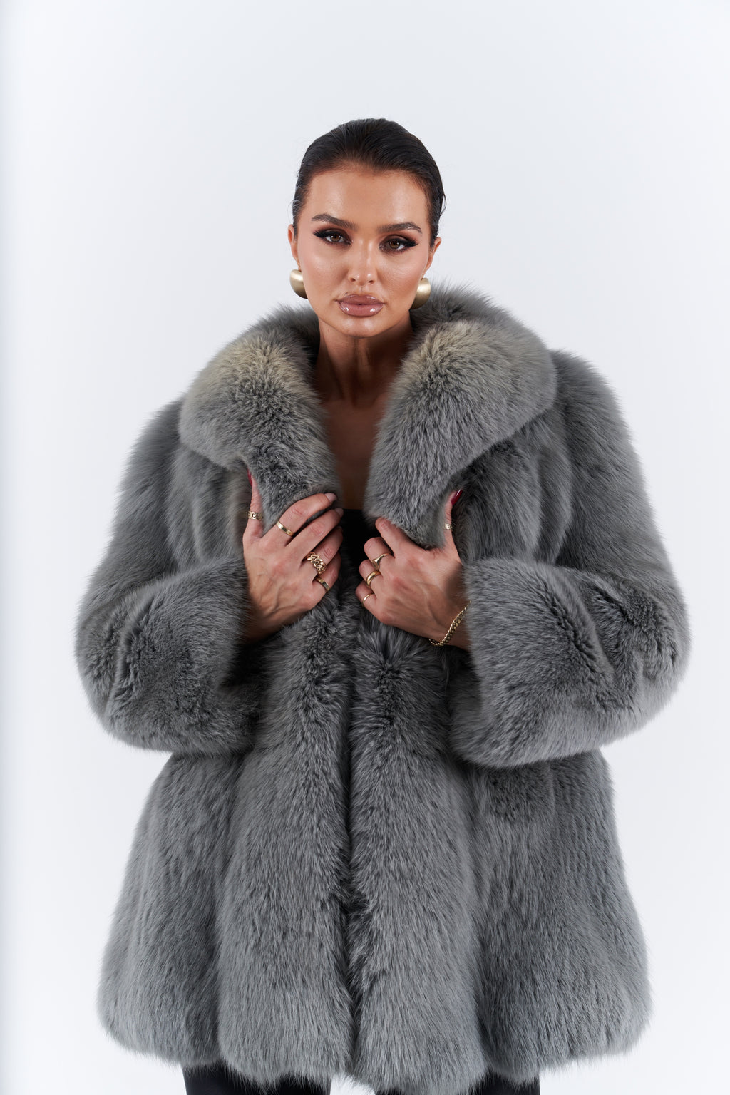 Fox fur coat