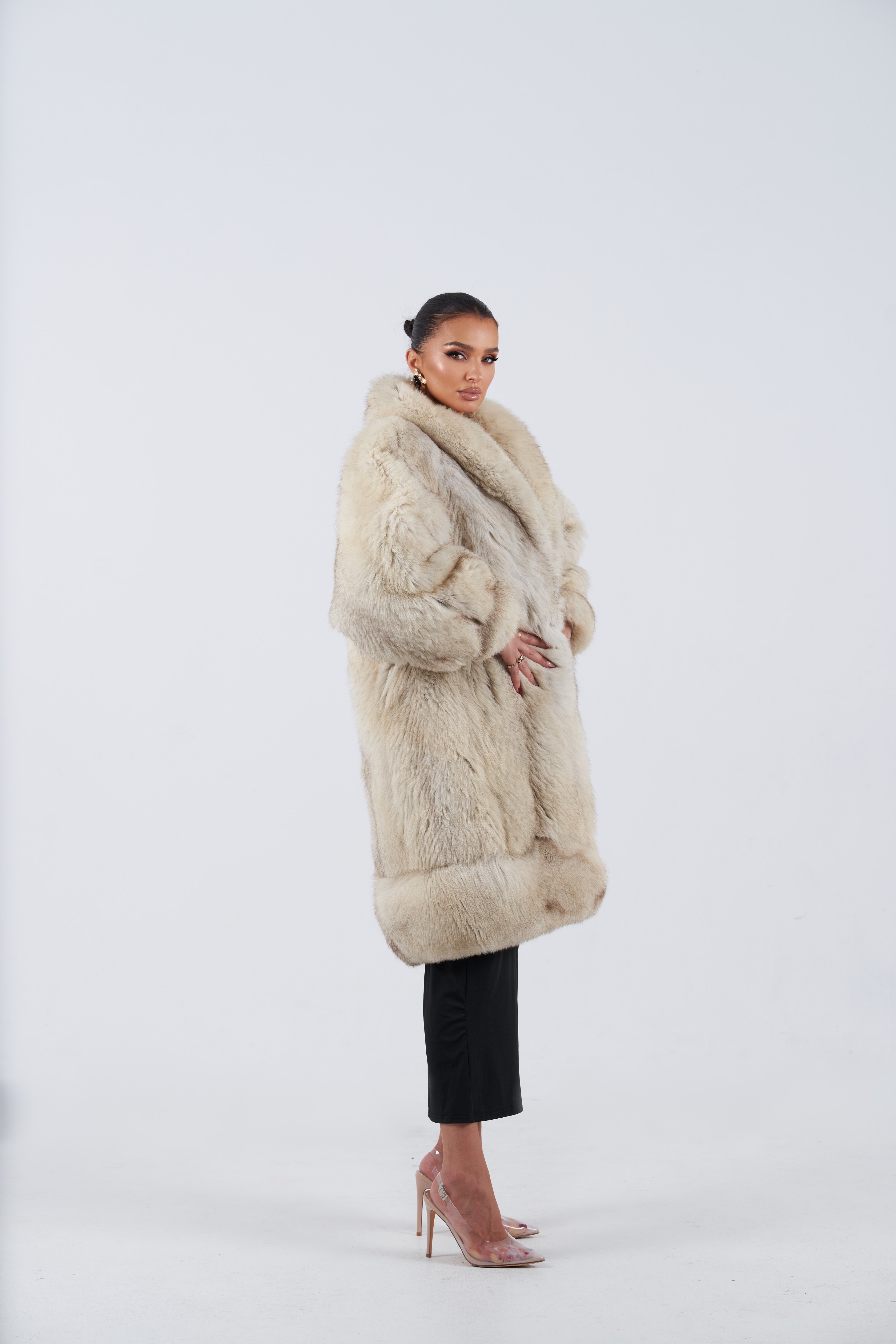 Vintage fox fur coat