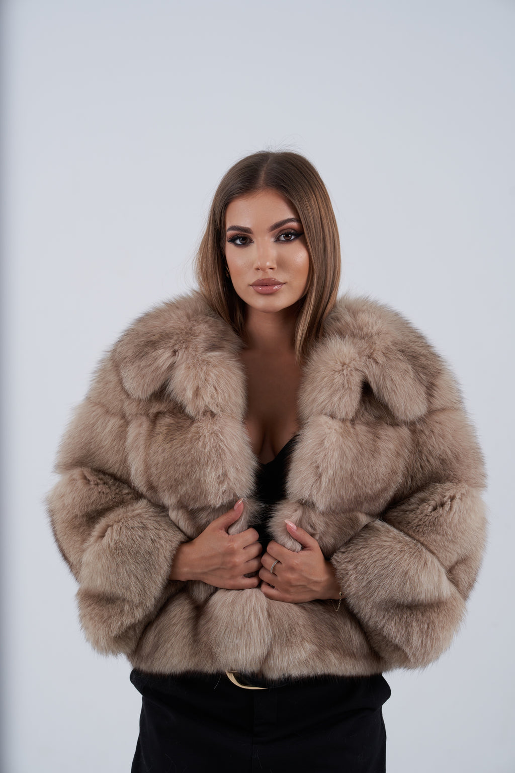 New fox fur coat