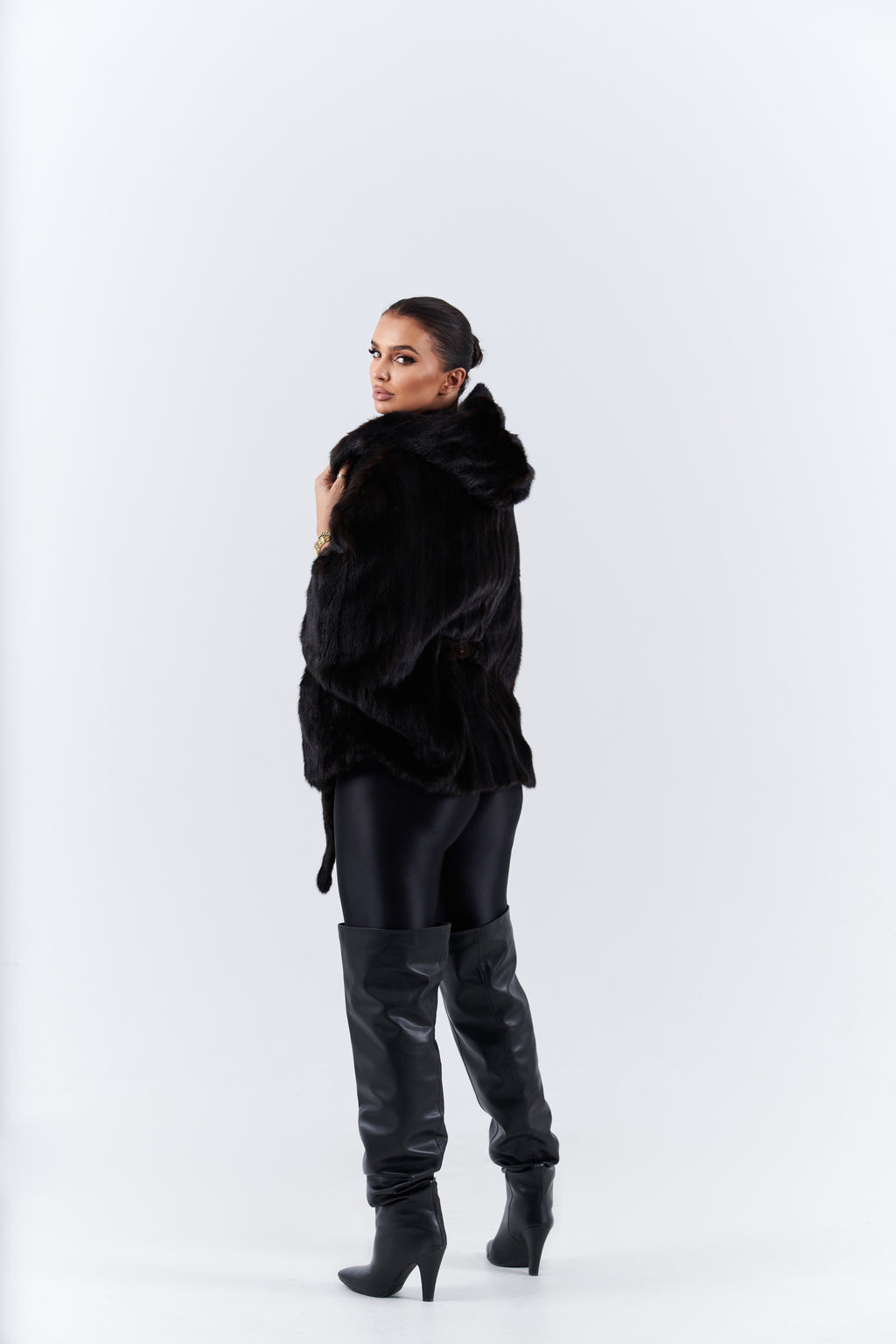 Vintage mink fur cape