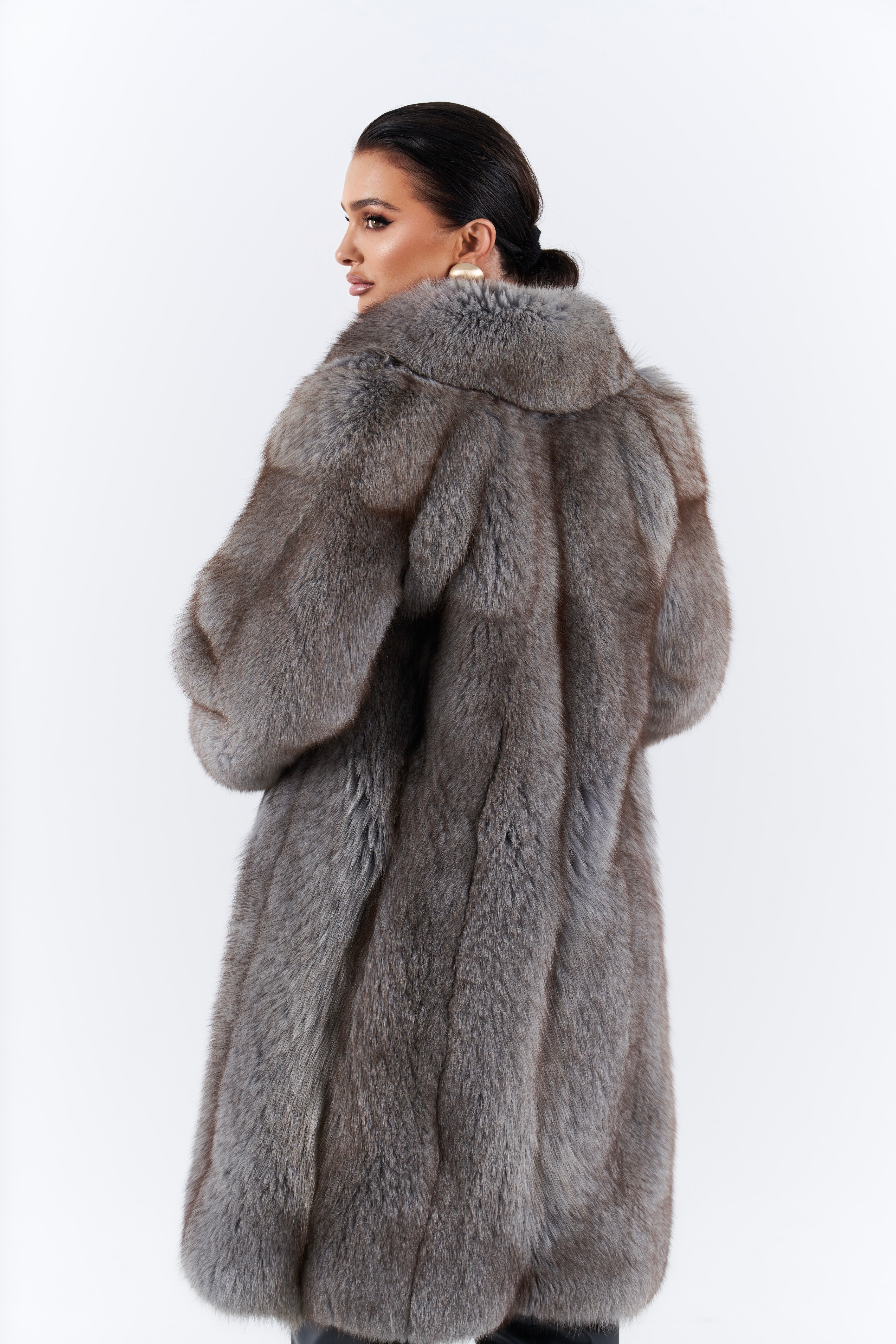 Fox fur coat