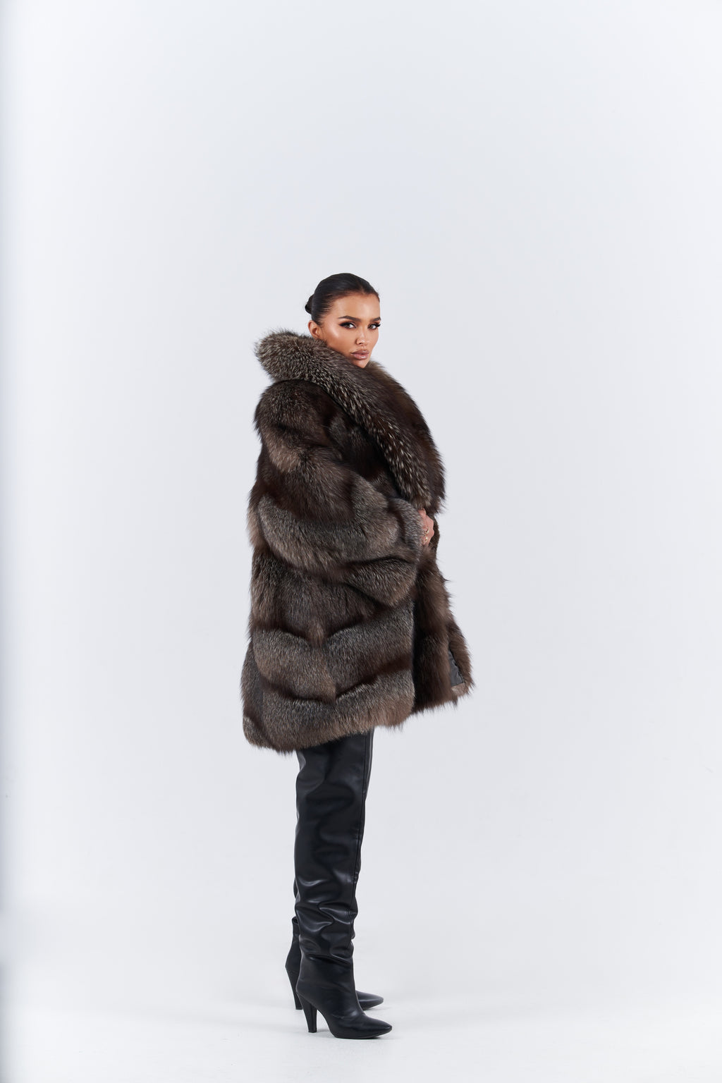 Fox fur coat