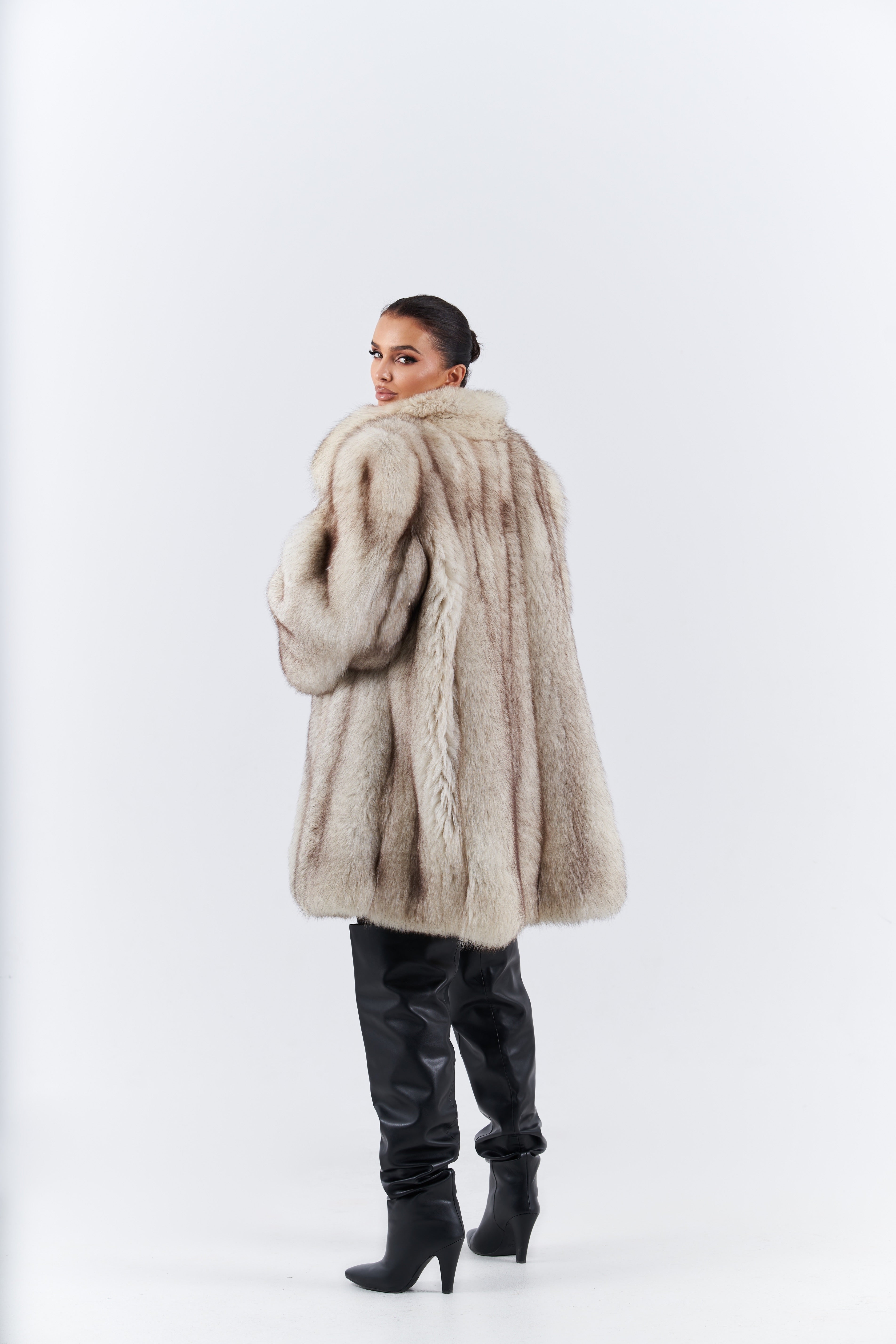 Fox fur coat