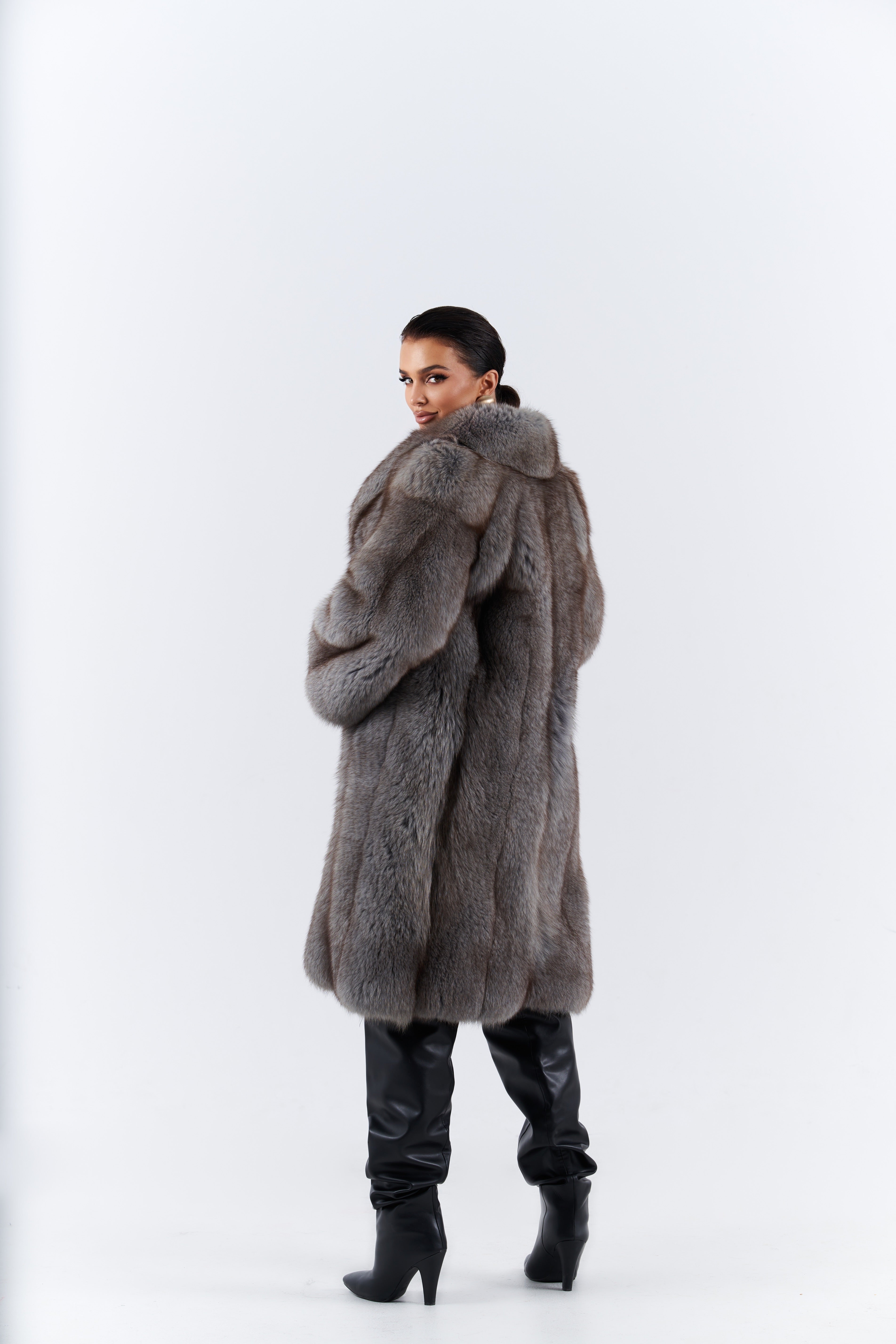 Fox fur coat