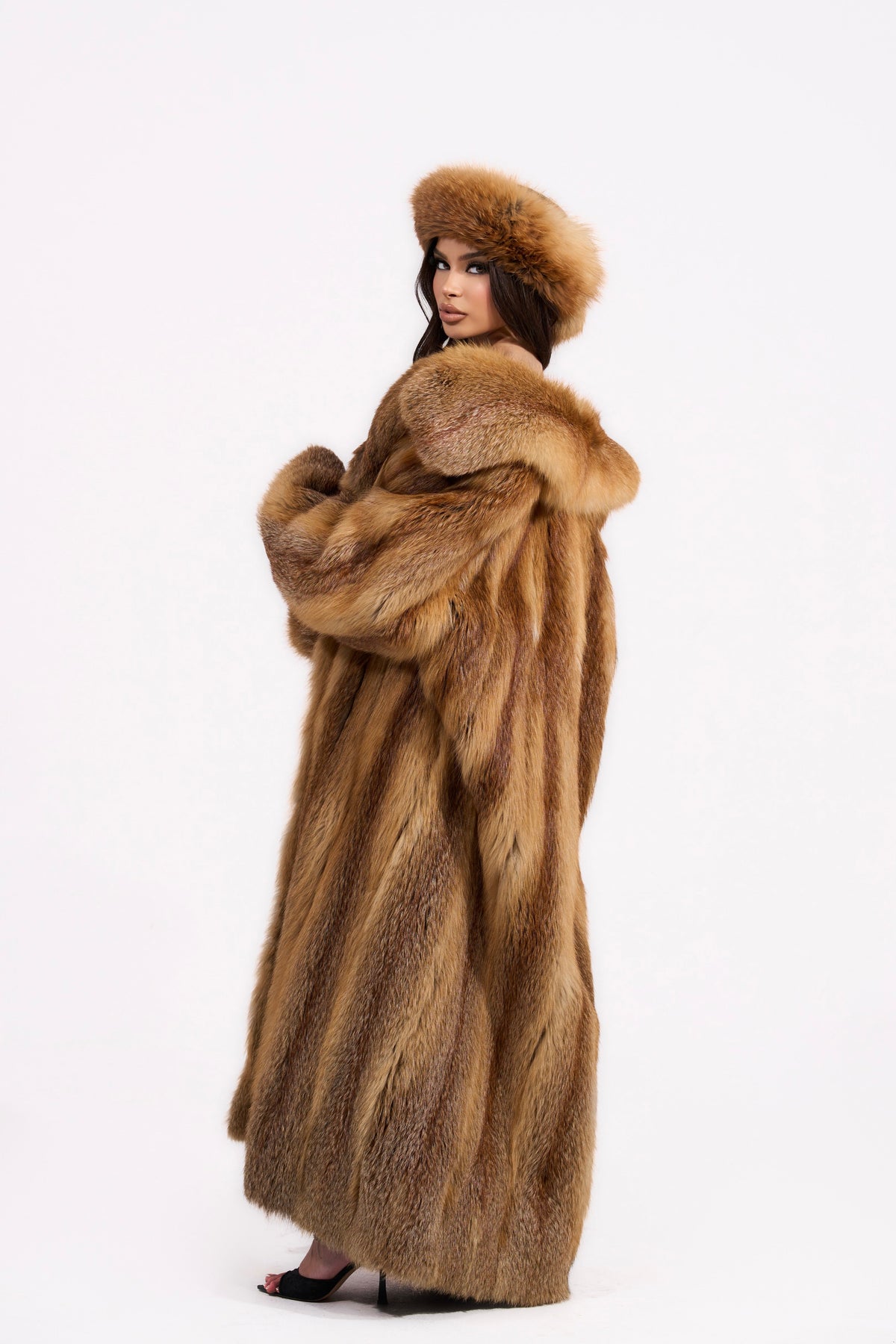 Vintage red fox fur coat🦊