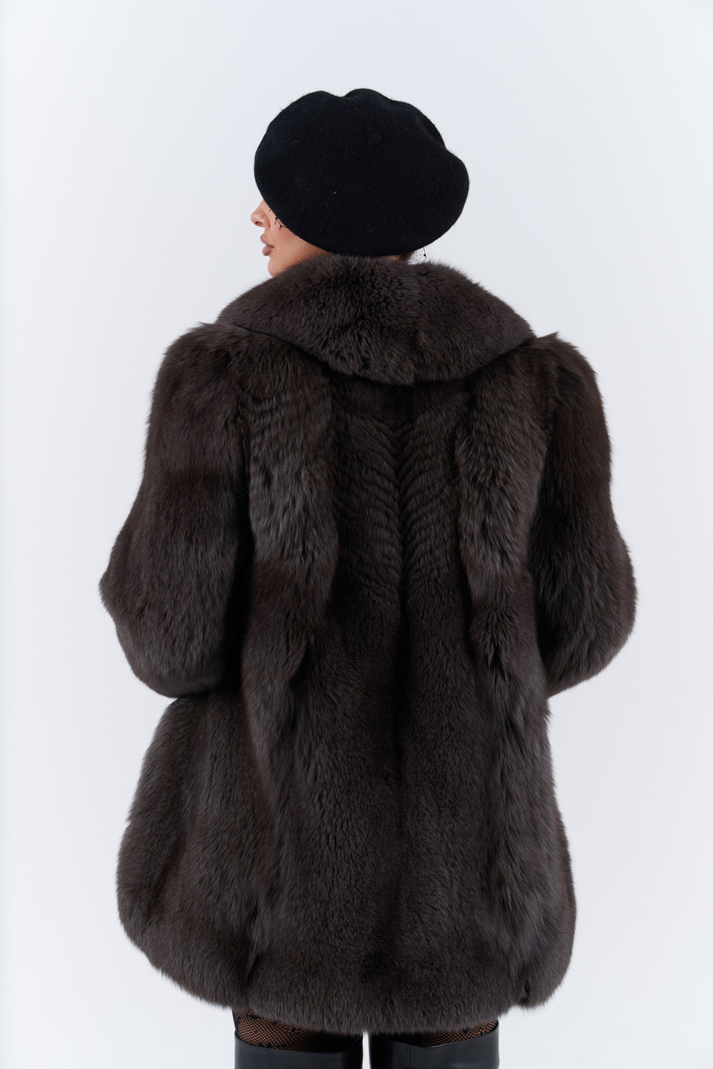 Fox fur coat