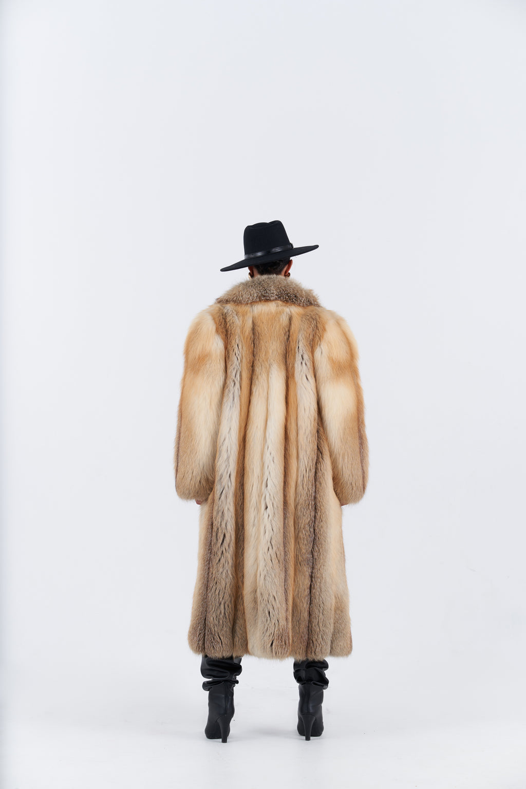 Golden Island Fox Fur Coat