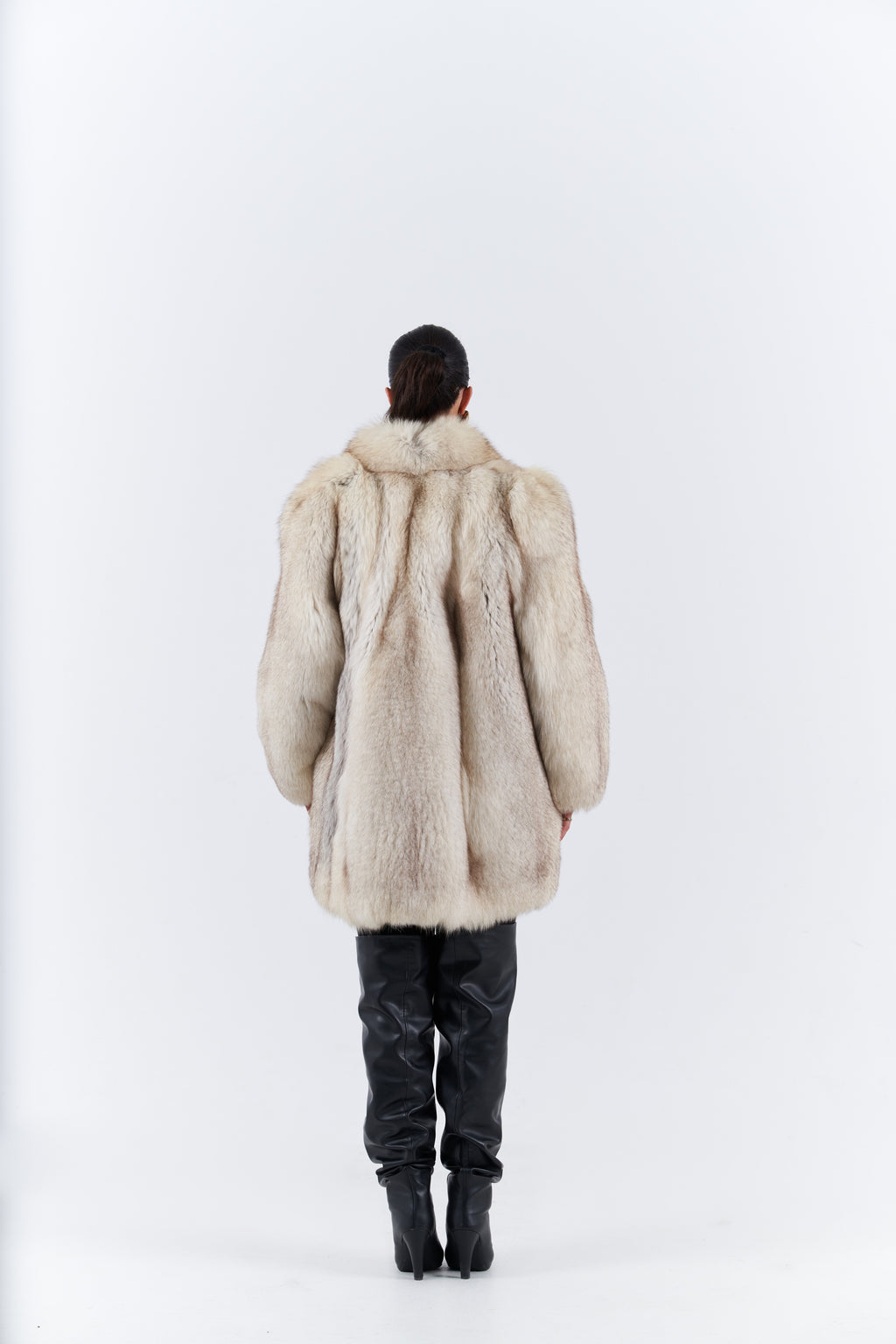 Natural fur fox coat