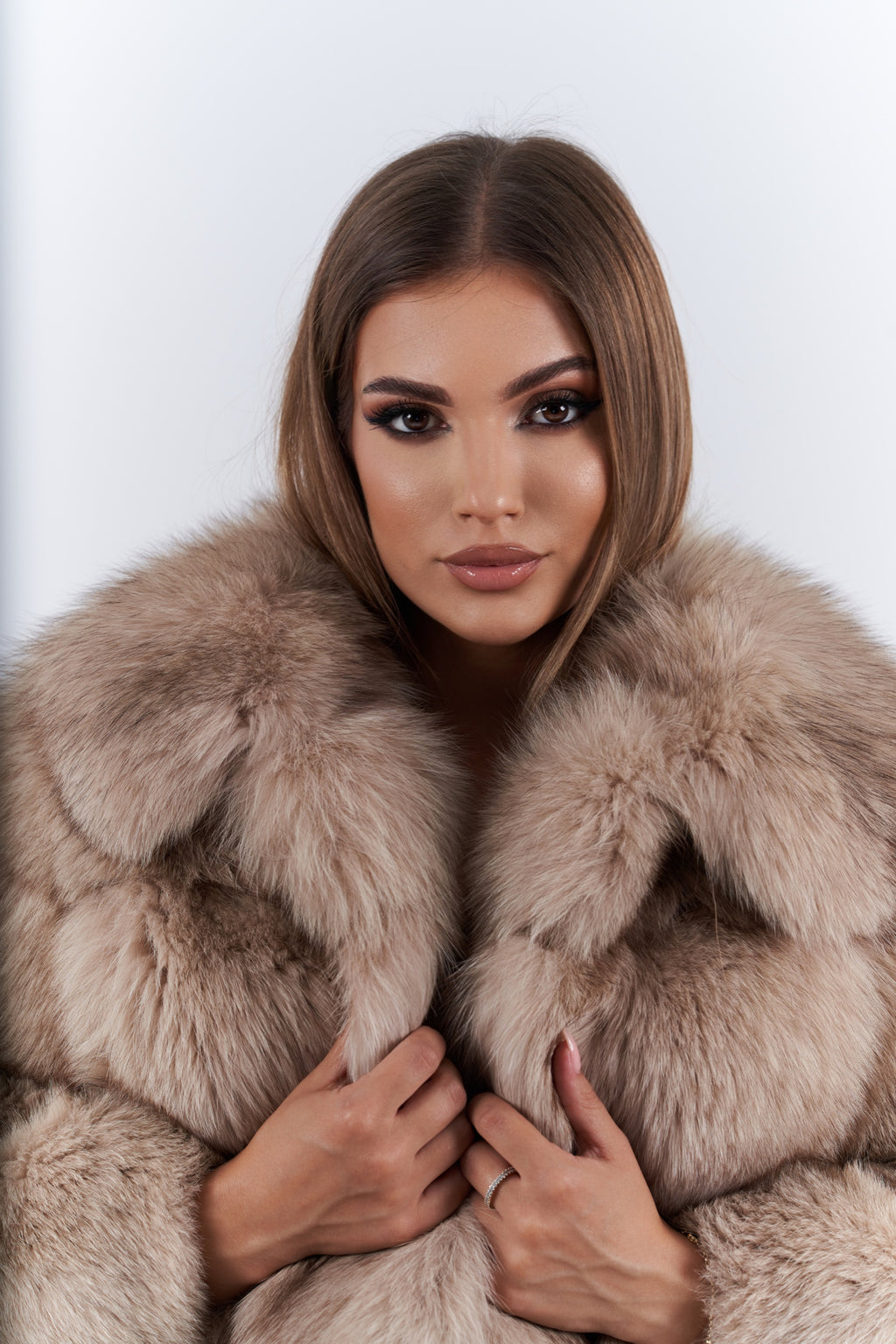 New fox fur coat