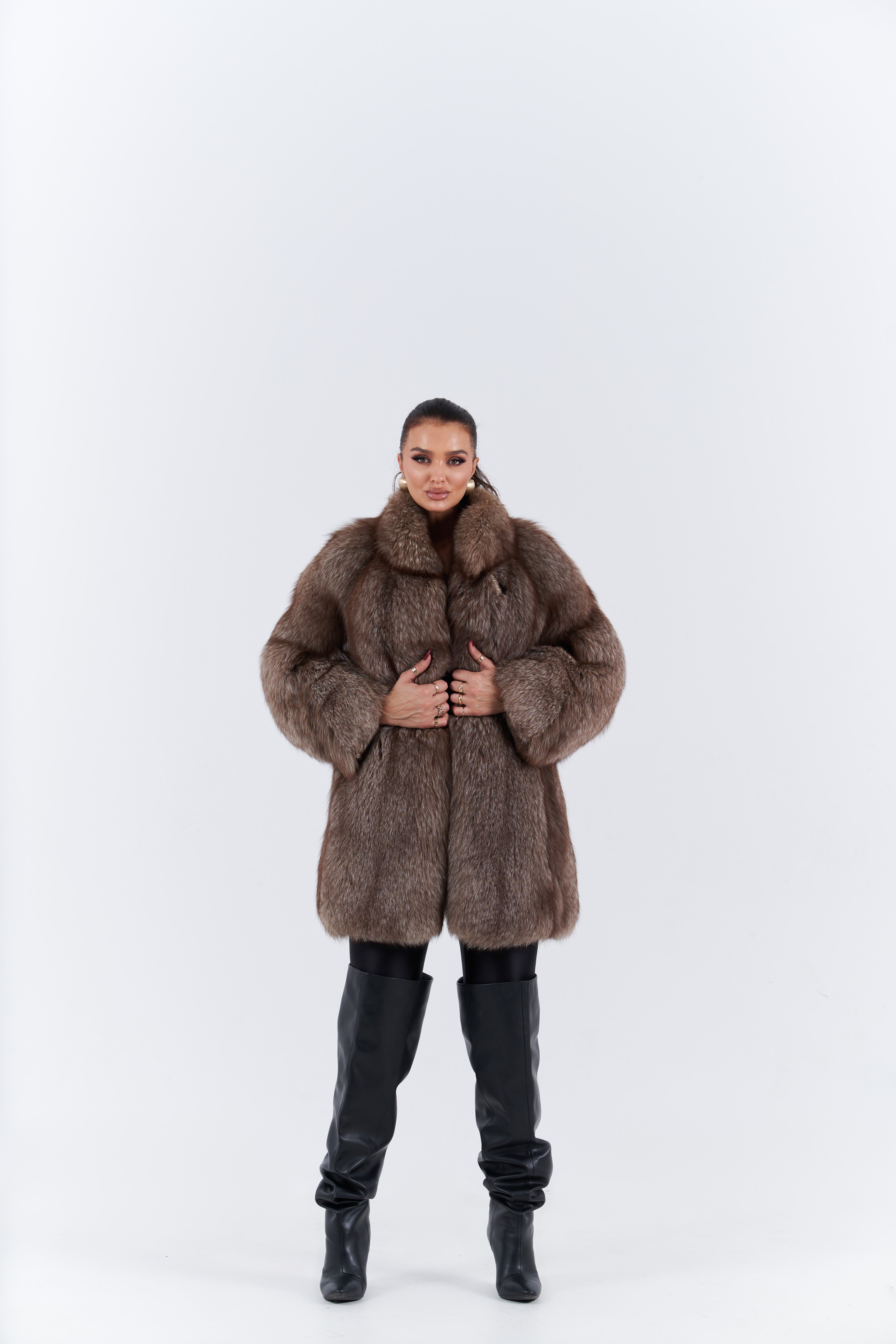 Fox fur coat