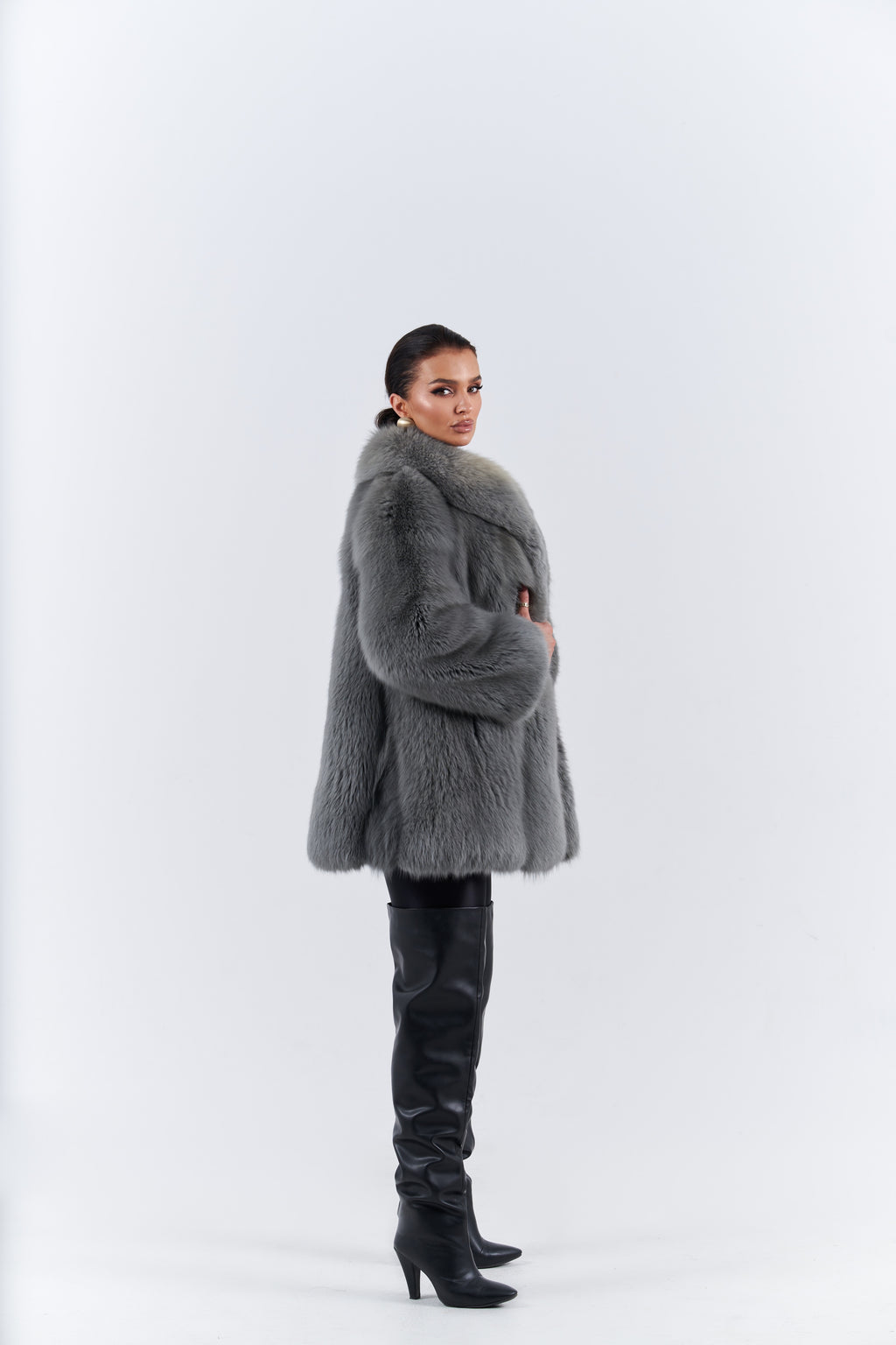 Fox fur coat