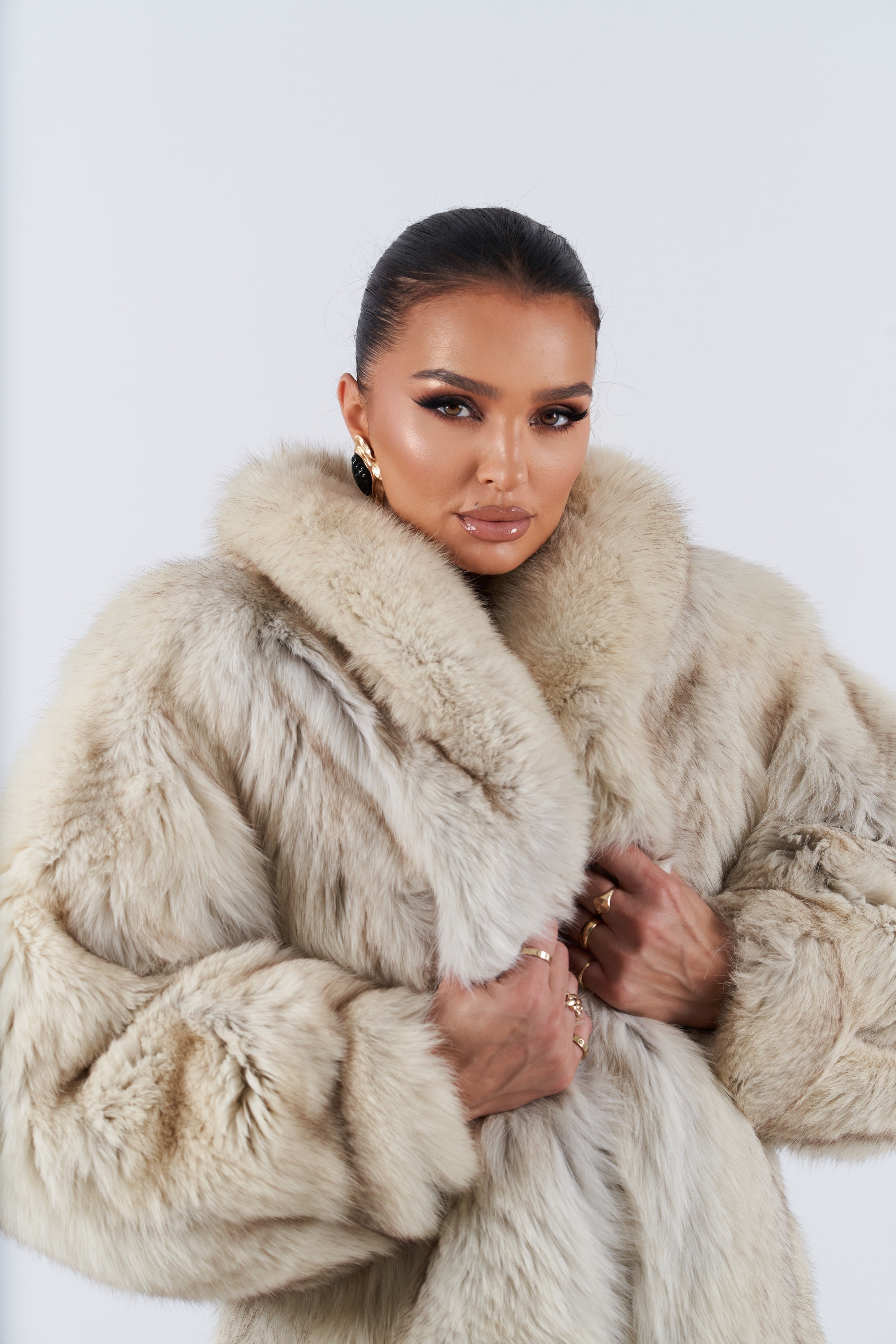 Vintage fox fur coat