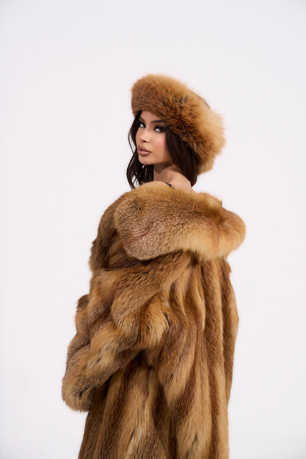 Vintage red fox fur coat🦊